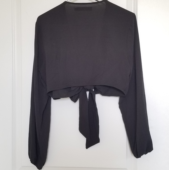 Missguided Wrap Front Crop Top - Picture 7 of 7